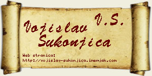Vojislav Sukonjica vizit kartica